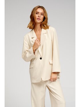 TeeShoppen TeeShoppen Marynarka 'Oversized Collection' Kremowy Oversize