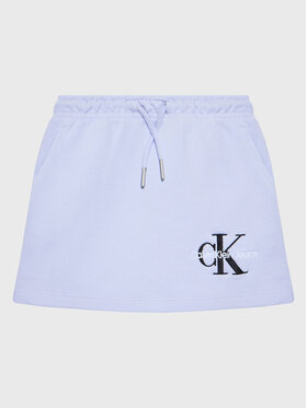 Calvin Klein Jeans Calvin Klein Jeans Sukňa Monogram Off Placed IG0IG01578 Fialová Regular Fit