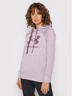 Under Armour Under Armour Bluza Ua Rival Fleece Logo 1356318 Fioletowy Loose Fit