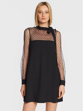 Red Valentino Red Valentino Rochie cocktail 1R3VAET56JB Negru Relaxed Fit