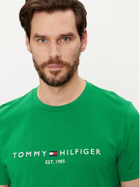 Tommy Hilfiger T-shirt Logo MW0MW11797 Zelena Regular Fit