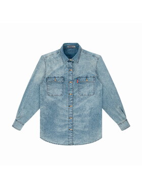 MissDenim MissDenim Koszula jeansowa Pale Blue Your Boyfriend’s Shirt Niebieski Oversize
