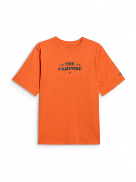 4F 4F T-Shirt HIKING TRIP Pomarańczowy Loose Fit