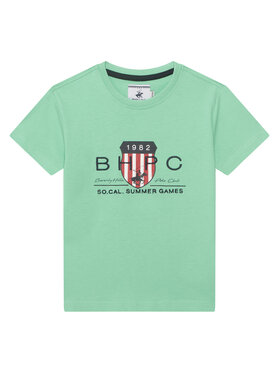 Beverly Hills Polo Club Beverly Hills Polo Club T-Shirt P-SS26B-TS414011 Πράσινο Regular Fit
