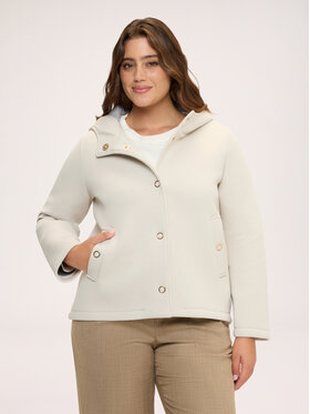 Fiorella Rubino Fiorella Rubino Płaszcz zimowy 8032T000380N002 Kremowy Regular Fit