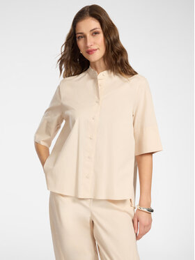 Elena Mirò Elena Mirò Camicia 5011P000319N002 Crema Boxy Fit