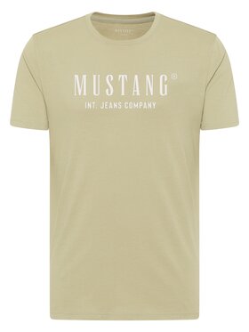 Mustang Mustang T-Shirt Style Alex Zielony Regular Fit
