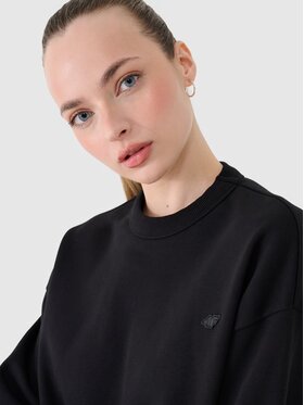 4F 4F Mikina 4FWSS25TSWSU1546-20S Čierna Regular Fit