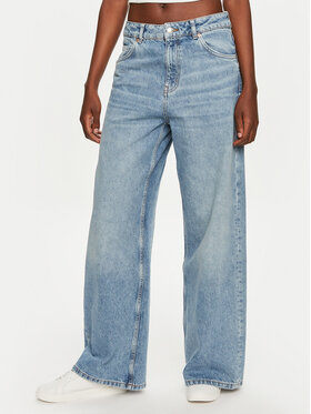 HUGO Hugo Traperice Galeva 50519915 Plava Wide Leg