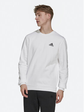 adidas adidas Bluza Essentials Fleece Sweatshirt H12220 Biały Regular Fit