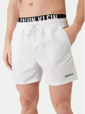 Calvin Klein Swimwear Calvin Klein Swimwear Szorty kąpielowe LV00N61015 Biały Regular Fit