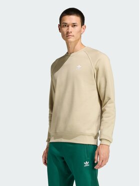 adidas adidas Longsleeve Trefoil Essentials Crew Beżowy Regular Fit