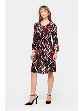 EMOI EMOI Sukienka codzienna wiskozowa w modnych kolorach Kolorowy Feminine Fit