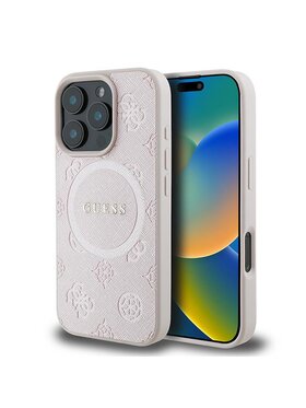 Guess Guess Etui na telefon Apple iPhone 16 Pro Różowy