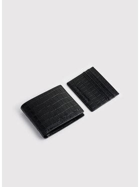 Pako Lorente Pako Lorente Zestaw portfel i etui na karty P25SF-ZP-001 Czarny