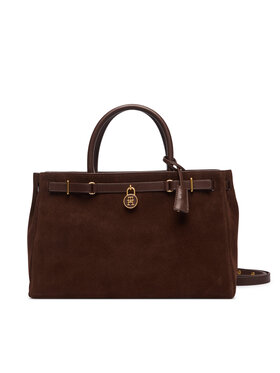 Tommy Hilfiger Tommy Hilfiger Handtasche American Icon Tote Suede AW0AW19216 Braun