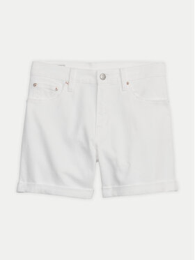 Gap Kratke Traperice 607134-00 Bijela Slim Fit