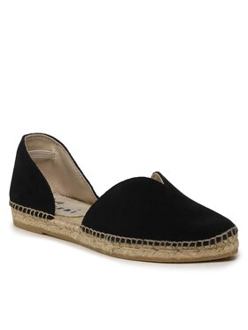Manebi Manebi Espadrilles Suede Open-Side Flats K 1.0 O0 Fekete