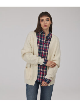 Lee Cooper Lee Cooper Sweter SANDRA Kremowy Oversize