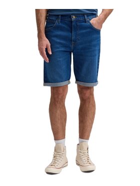 Lee Lee Szorty jeansowe 5 Pocket Short Niebieski Regular Fit