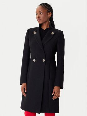 Rinascimento Rinascimento Vlnený kabát CFC0126218003 Čierna Regular Fit