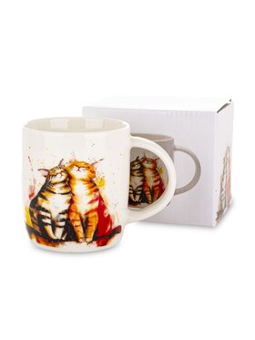 MIAhome MIAhome Kubek porcelanowy 350 ml koty GATTI Biały