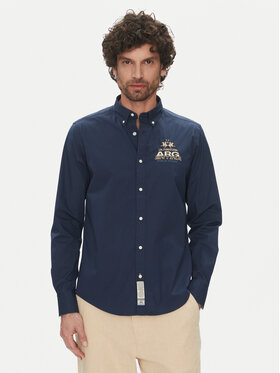 La Martina La Martina Cămașă Alfred MAC601 PP483 Bleumarin Regular Fit