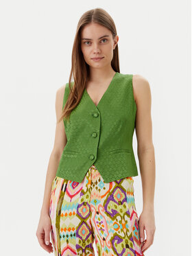 LOLA CASADEMUNT LOLA CASADEMUNT Prsluk MS2502007 Zelena Regular Fit