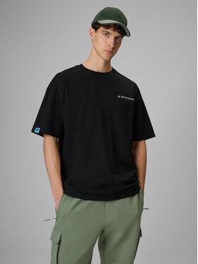 4F 4F T-Shirt NATURE’S TRAIL Czarny Loose Fit