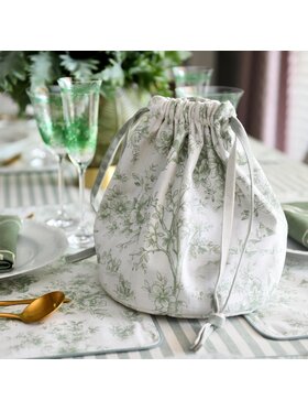 Roseberry Home Roseberry Home Chlebak Toile de Jouy Green Zielony
