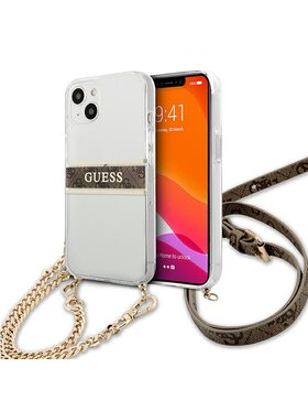 Guess Guess Etui na telefon 4G Chain Strap Złoty