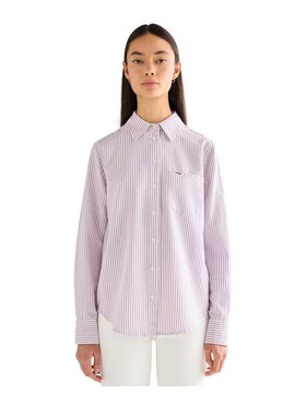 Wrangler Wrangler Koszula 112378138 Fioletowy Regular Fit