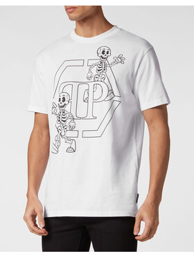 PHILIPP PLEIN PHILIPP PLEIN T-Shirt 9857 Biały Regular Fit