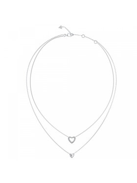 Guess Guess Naszyjnik JUBN05026JWRHT/U Srebrny