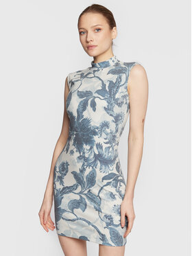 Guess Guess Každodenné šaty W3RK64 KBKW0 Modrá Slim Fit