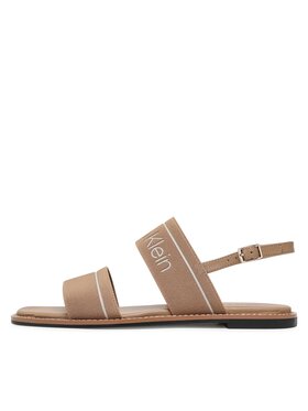 Calvin Klein Sandali Squared Flat Sandal He HW0HW01496 Rjava