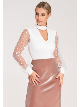 FIGL FIGL Body M1081 Biały Fitted Fit
