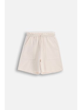 Coccodrillo Coccodrillo Szorty materiałowe WC6121501TGJ-003 Kremowy Regular Fit