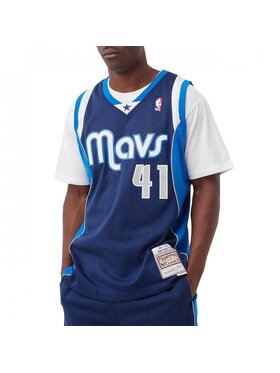 Mitchell & Ness Mitchell & Ness Tank top NBA SWINGMAN DALLAS MAVERICKS DIRK NOWITZKI Modrá Regular Fit