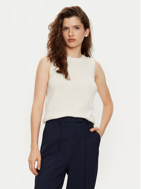 Tommy Hilfiger Tommy Hilfiger Liemenė WW0WW43956 Écru Regular Fit