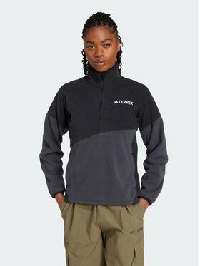 adidas adidas Bluza techniczna Terrex Multi Climawarm Fleece Czarny Regular Fit