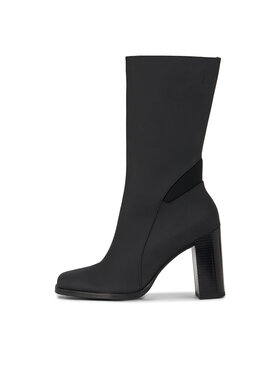 Calvin Klein Jeans Čizme Heel Zip Boot Lth Wn YW0YW01113 Crna