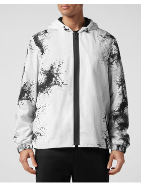 Plein Sport Plein Sport Giacca a vento 553 Bianco Regular Fit