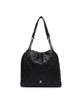 Tommy Hilfiger Tommy Hilfiger Ročna torba Th Feminine Tote AW0AW18719 Črna