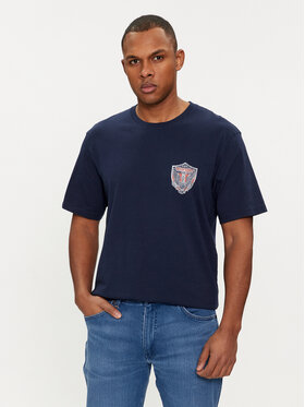 Wrangler Wrangler T-Shirt Americana 112350561 Tmavomodrá Regular Fit