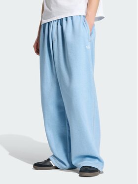 adidas adidas Spodnie materiałowe 165137 Niebieski jasny Oversize