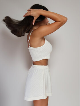 MissDenim MissDenim Koszulka piżamowa Bluzka do spania Beżowy Cropp Fit