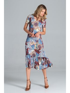 FIGL FIGL Sukienka M827 Kolorowy Regular Fit