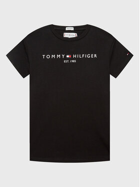 Tommy Hilfiger Tommy Hilfiger Tricou Essential KG0KG06585 D Negru Regular Fit