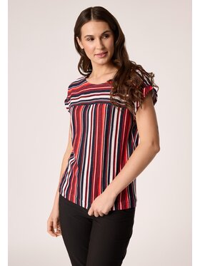 QUIOSQUE QUIOSQUE Bluzka QUIOSQUE 1OS003621 Czerwony Regular Fit